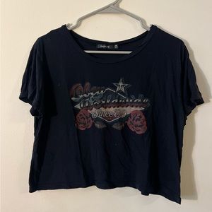 Obey crop top - western
